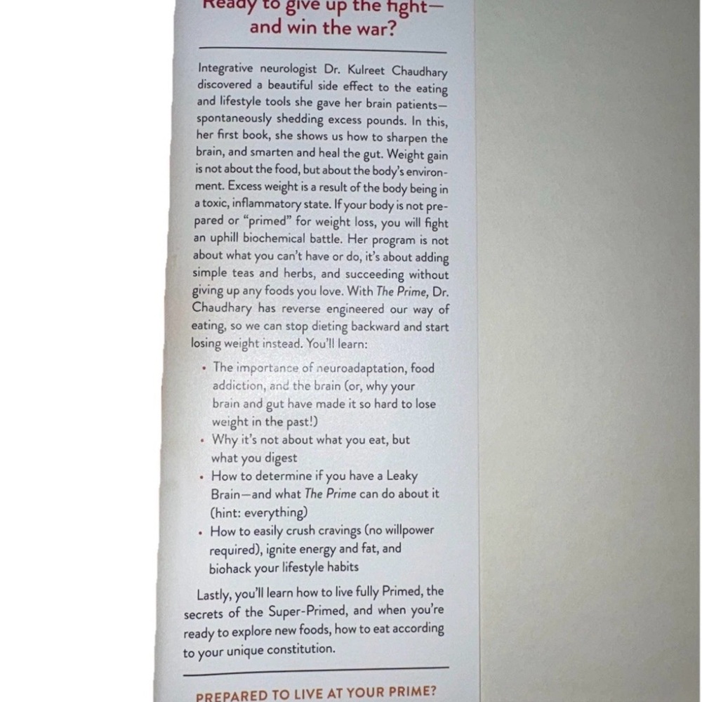 The Prime Prepair and Repair Your Body by Kulreet Chaudhary with Eve Adamson - Picture 3 of 6